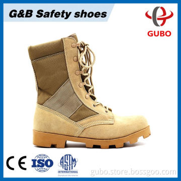 Genuine Leather Light Weight Safety Shoe Steel Toe Army Shoes